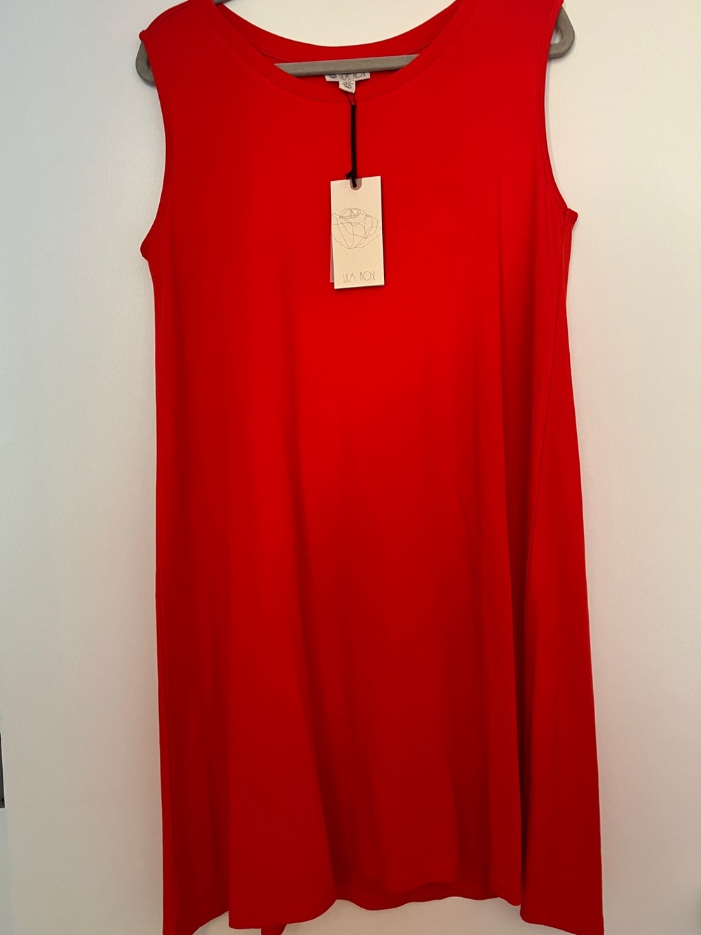 Lila Rose Sleeveless Red Midi Dress